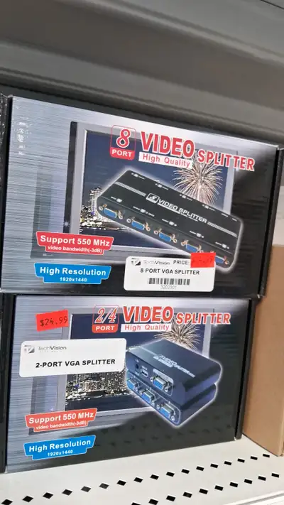 1 TO 8 PORT VGA SPLITTER, View more