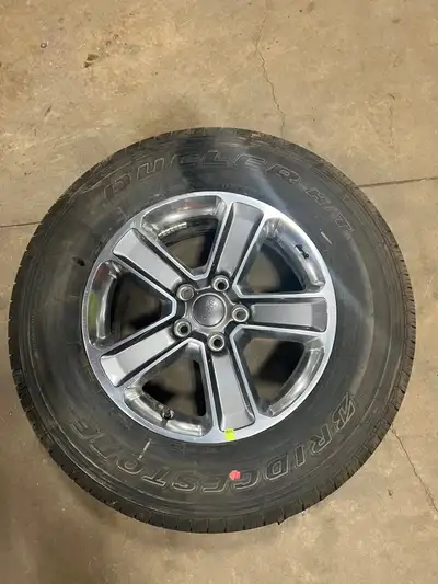 2018-2023 Jeep Tires and Rims. P255/70R18 Will fit: Wrangler 18 VIN X (6th digit, JL Body) 18x7-1/2...