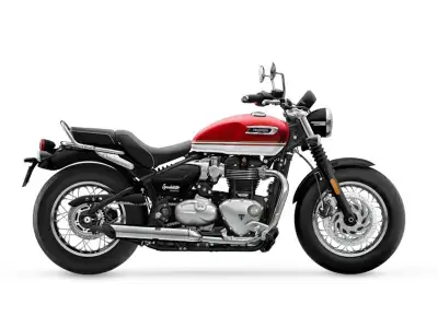 Argyll Motorsports 2026 Triumph Bonneville Speedmaster Carnival red Soul in motion Features may incl...