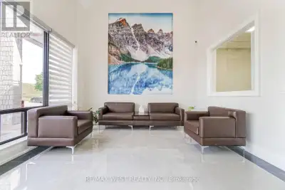 Beautiful contemporary-designed main-floor office space for lease. This is a private office offered...