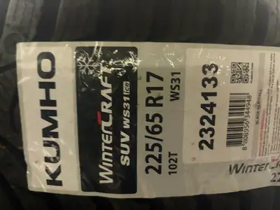 These are NEW Kumho Wintercraft Wi31 SUV Ice Top Line Winter Tires. 225 65 17 These also come as ori...