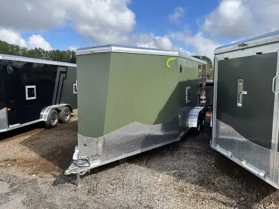 Neo All-Aluminum Enclosed Snowmobile Trailers - In Stock Now These trailers come standard with cable...