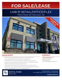 LMB 91 RETAIL/OFFICE FLEX FOR SALE OR LEASE