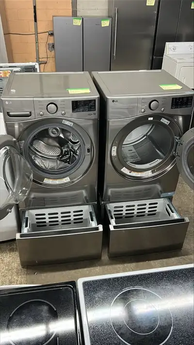 Brand new LG washer and dryer with pedestals included!!!, View more