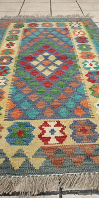 Hand-Woven Afghan Wool Rug Persian Carpet IKEA| Free Shipping