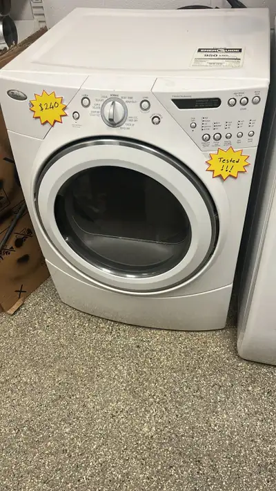 27” Whirlpool Electric Dryer- Works Perfect30 Days Warranty, View more