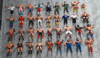 Large lot of Vintage WWF LJN Wrestling Supertars Action Figures