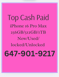 CASH paid for iphone 16 pro max 512gb BLACK