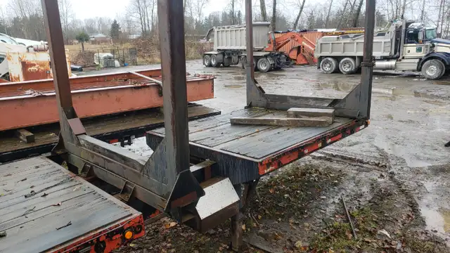 40-65 foot Triple Axle Tridem Trombone Flat Deck Hiboy Trailer in Cargo & Utility Trailers in Delta/Surrey/Langley - Image 9