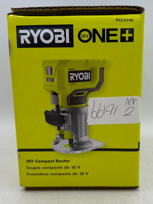 **NEW/UNOPENED** Ryobi 18v Compact Router (Model: PCL42413 ) in Power Tools in Ottawa - Image 5