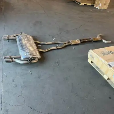 factory exhaust system from a 2008 Jaguar XKr what you see is what you get. no reasonable offer refu...