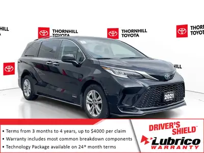 Thornhill Toyota Proudly Presents This Black 2021 Toyota Sienna with XSE AWD 7-Passenger Package, Fe...