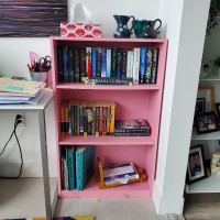 Pink bookshelf