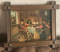 Vintage 1626-Jan Steen-1679-The Happy Family -framed