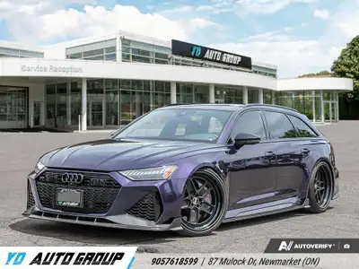 2021 Audi RS6 Clean Carfax Low Mileage Fully Covered By PPF One Of One Individual Special Purple Ext...