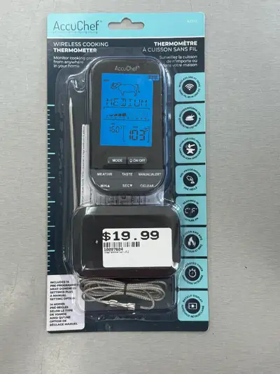 AccuChef Wireless Cooking Thermometer - BRAND NEW, View more