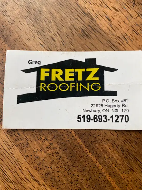Fretz Roofing. Free estimates! Fully insured. Premium 50 year shingles. 30 Years experience. Owner o...