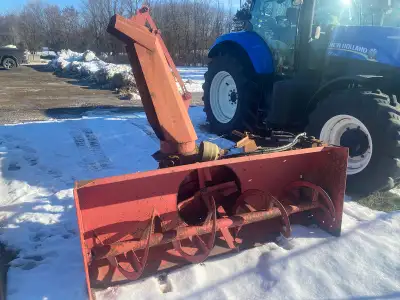 MK Martin SB87 SnowBlower for 3 point hitch/540 pto , hydraulic chute control, with brand new hoses...