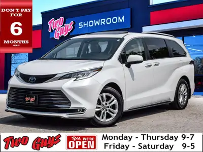 2022 Toyota Sienna Limited White *HEATED + COOLED LEATHER SEATS*, *SUNROOF*, *NAVIGATION*, *BLUETOOT...