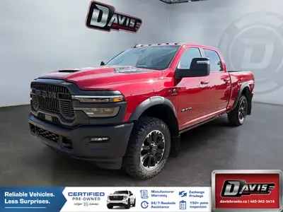 2026 Ram 2500 Rebel 4x4 Crew Cab 64 Box - Red This impressive truck boasts a robust 4x4 drivetrain,...