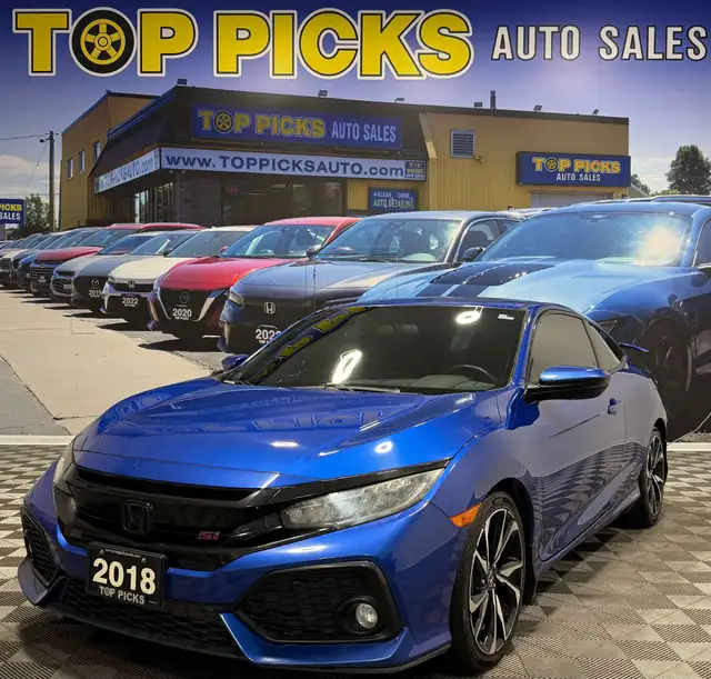 2018 Honda Civic Si, Coupe, 6 Speed, Accident Free, Only 86,000 