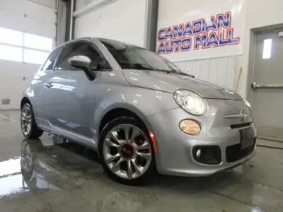 CLEAN CARFAX, ACCIDENT-FREE! CERTIFIED! FIAT 500 SPORT, 5 SPEED MANUAL, LEATHER SEATS, ALLOY WHEELS,...
