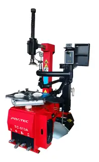 Low profile/run flat tire changer & tire balancer combo special