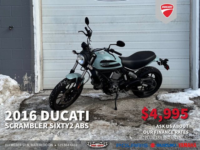 2016 Ducati Scrambler Sixty2 ABS in Street, Cruisers & Choppers in Kitchener / Waterloo - Image 2