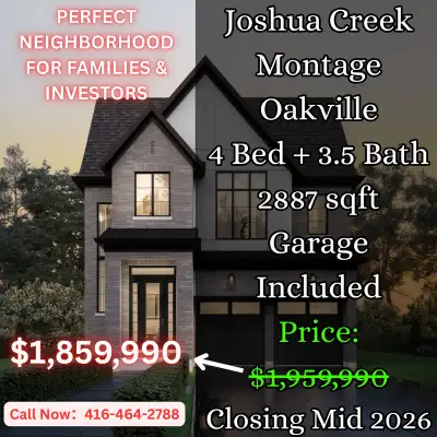 ✨ Perfect Neighborhood for families and investors! This stunning home in Joshua Creek Montage, Oakvi...