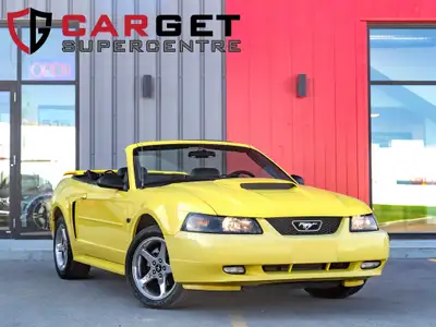 Carget Supercentre is proud to present this 2003 Ford Mustang GT Convertible! EXTERIOR: ZINC YELLOW...