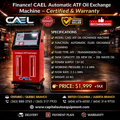 CAEL Automatic ATF Oil Exchange Machine Fast, Clean & Efficient! Upgrade your shop with the CAEL Aut...