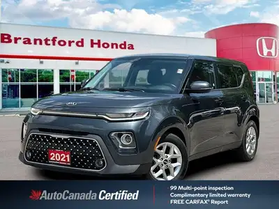 Perfect for navigating urban streets and embarking on spontaneous adventures, this 2021 Kia Soul EX...