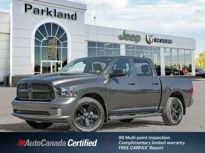 Command the road in this 2023 Ram 1500 Classic Express Night Edition Crew Cab 4x4. Boasting only 23,...