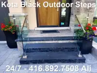 3 4 5 6 7 8 9 10 feet Kota Black Steps Kota Black Outdoor Steps