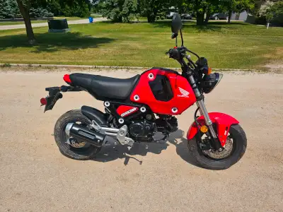 2023 Honda Grom – $3,300 OBO Only 163 KM – Like New! Year: 2023 Engine: 124cc Fuel-Injected Single C...