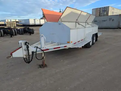 18ft x 68" Storage Compartment Trailer, Tandem Axle, Electric Brakes, Pintle Hook Hitch Check out ou...