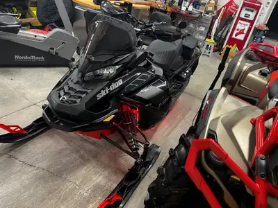 Ice scratchers, quick adjust suspension, LED lights in tunnel, and in ski wells, 7.8 LED display , 9...