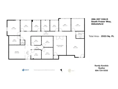 Welcome to Units 206/207 at 32615 South Fraser Way-an exceptional opportunity in the heart of Abbots...