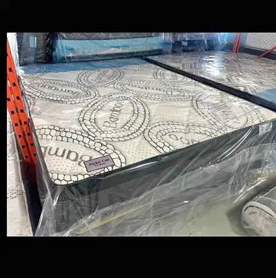 brand new mattress and bed frame available, View more