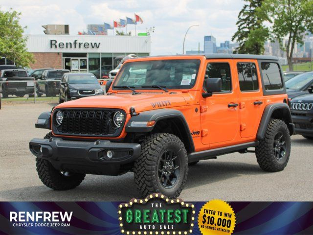 2025 Jeep Wrangler Willys 4x4, Joose Colour, Rear Locker in Cars & Trucks in Calgary
