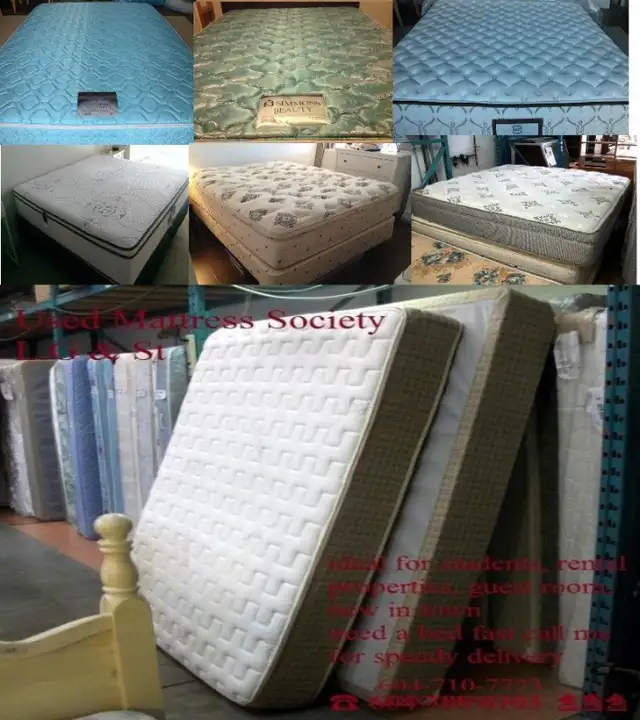 Ƹ̵̡Ӝ̵̨̄ƷQUEEN DOUBLE AND SINGLE SIZE USED MATTRESSES Ƹ̵̡Ӝ̵̨̄Ʒ in Beds & Mattresses in Delta/Surrey/Langley - Image 5