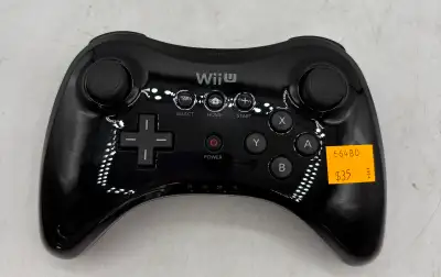 Nintendo Wii U Black Pro Controller - No Charging Wire, View more