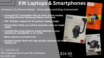 "Universal Car Phone Holder – Drive Safely and Stay Connected!", View more