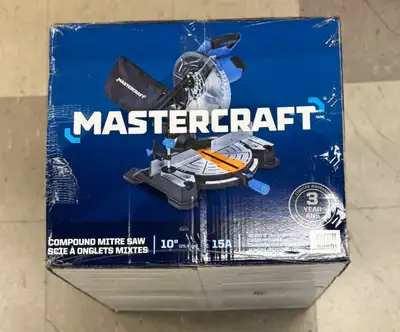 Mastercraft 10" 15A Compound Mitre Saw - $129, View more