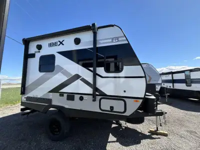Forest River IBEX travel trailer 16RKB highlights: Outside Kitchen with Grill Full Bath Awning 60in....