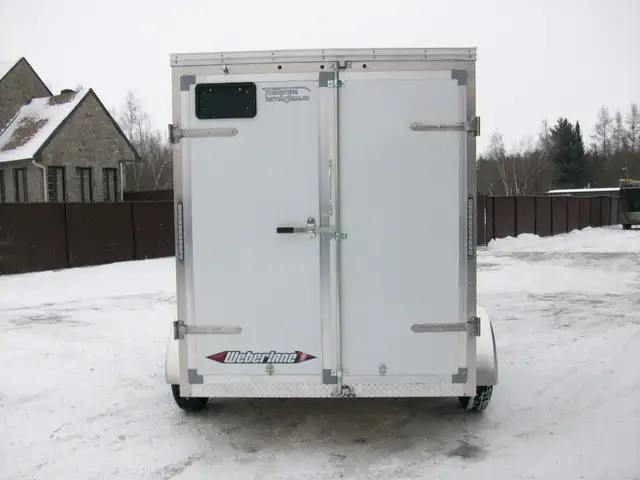 2025 Weberlane CARGO ALUMINIUM 6' X 12' V-NOSE 2 ESSIEUX VTT MOT in Cargo & Utility Trailers in Laval / North Shore - Image 8