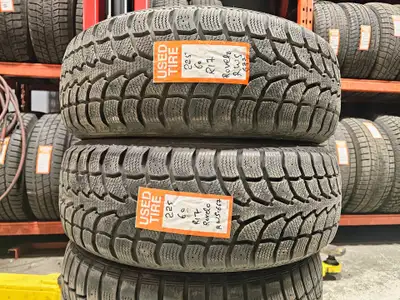 A pair of good used P225/60R17 Rovelo Winter install and balance $230 Loose purchase $90 each Tread...