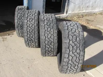 285x50R22 Toyo Open Country 10/32" Left on tread. $150.00 each