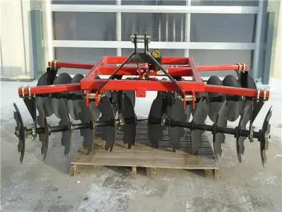 7.5 ft Disc with 20 Inch Notched Front and Plain Rear Discs, 3 Pt. Hitch, Available in Green. Call T...