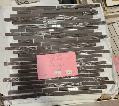 We have a lot of Mosaic tile for backsplashes etc!! We also have other tile too Come by and check it...